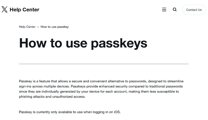 永和苹果维修店铺分享iOS用户如何通过通行密钥(Passkey)登录 